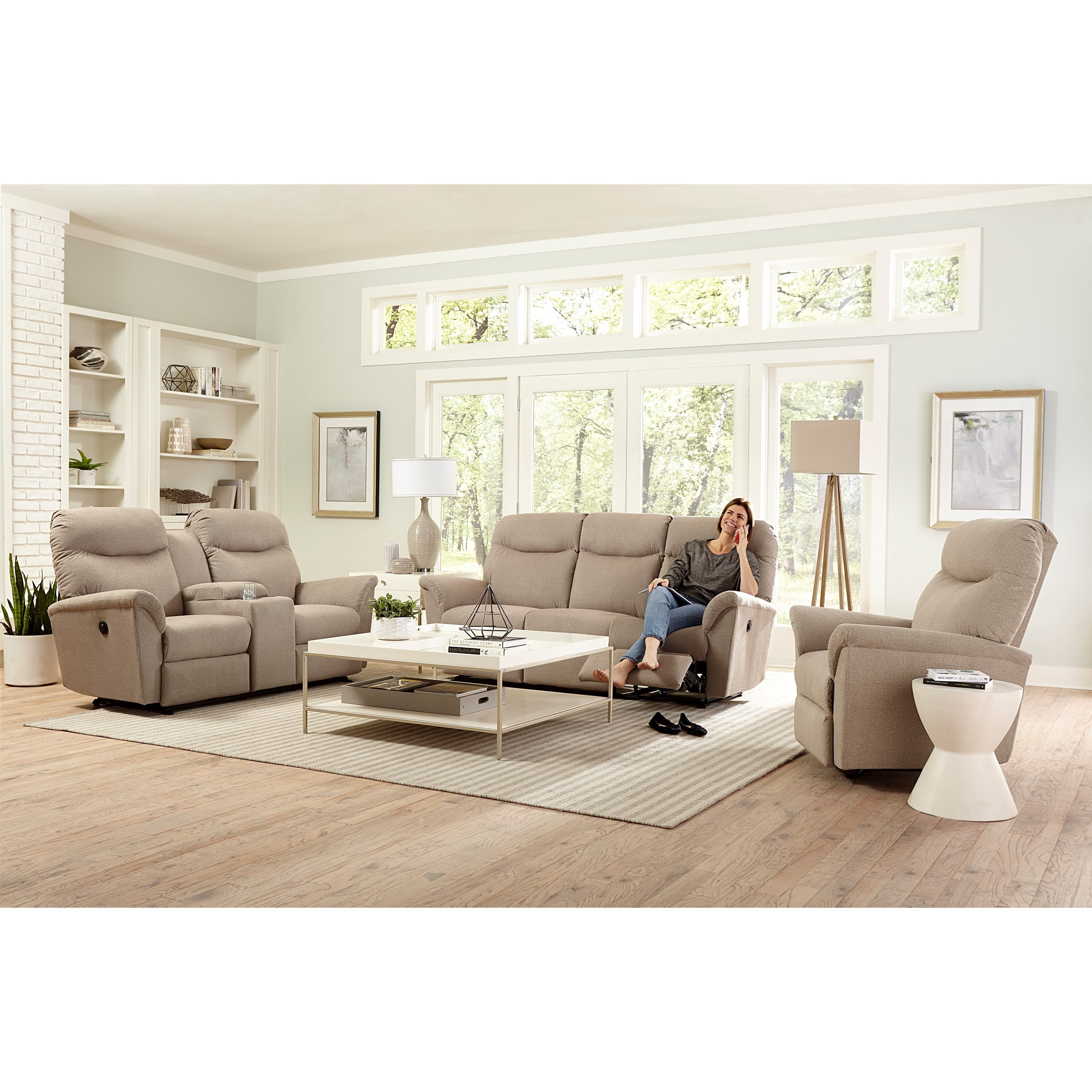 Best Home Furnishings Caitlin S420RP4 Casual Power Reclining Space
